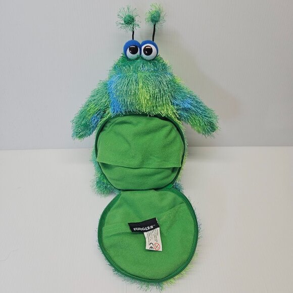 Furgles Blue Green Monster Alien Plush CD Holder 2004 Computer Expressions - Picture 2 of 5